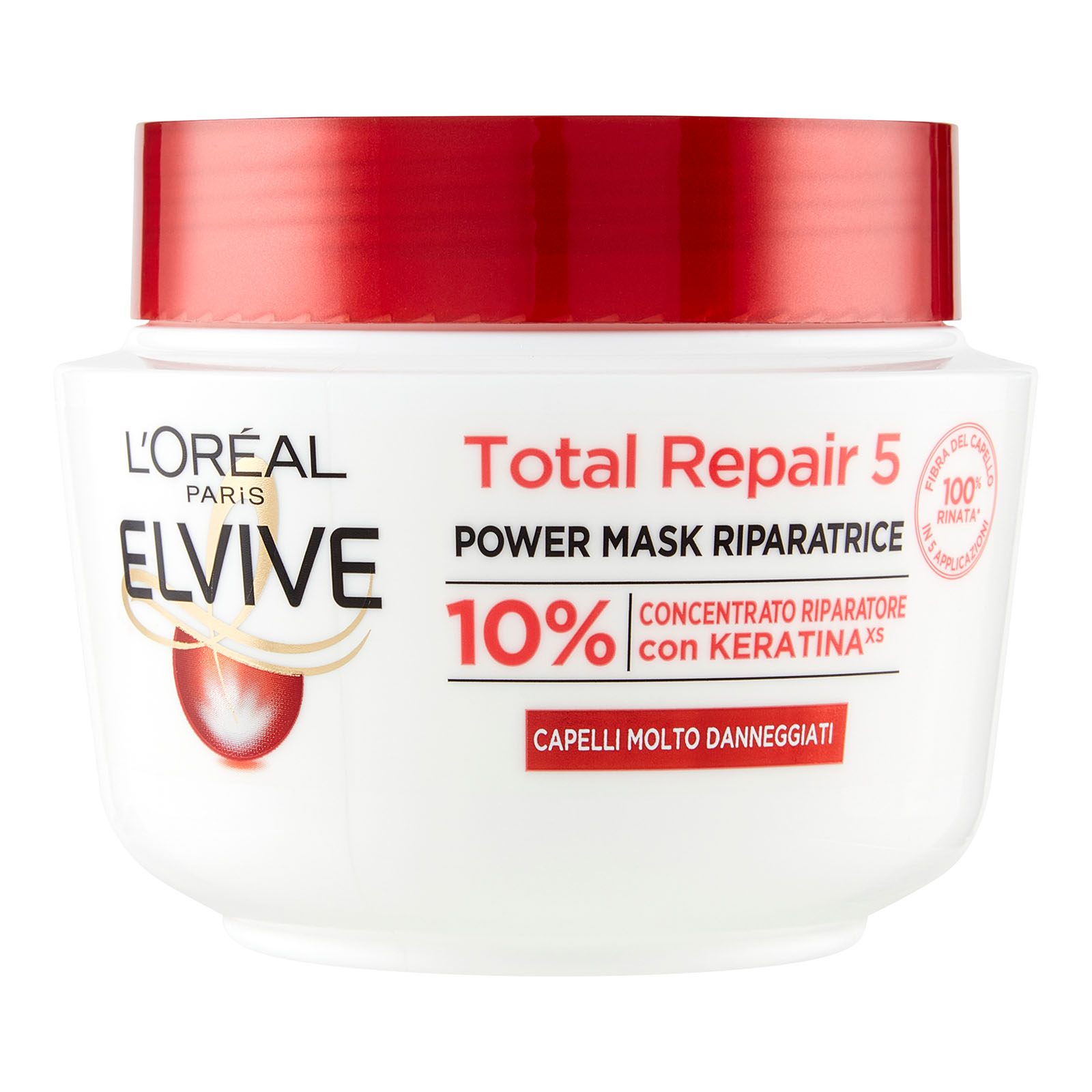 Maschera Capelli Elvive Total Repair 5, Ricostituente Per Capelli Sciupati 300 ml