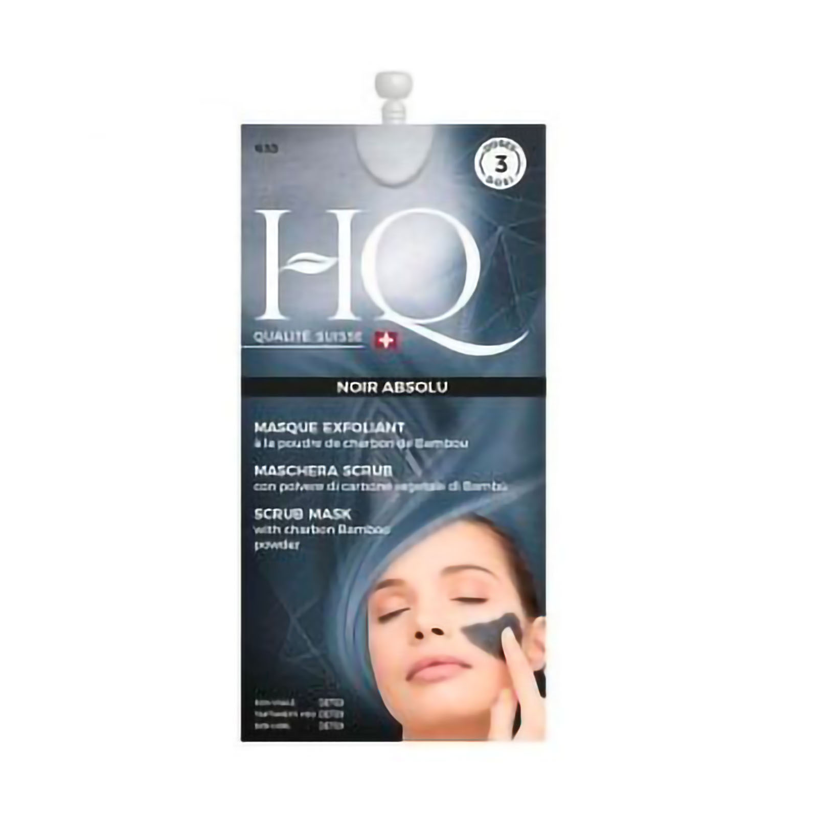 Hq Maschera Detox Scrub Viso Nera Al Carbone Vegetale Di Bambu