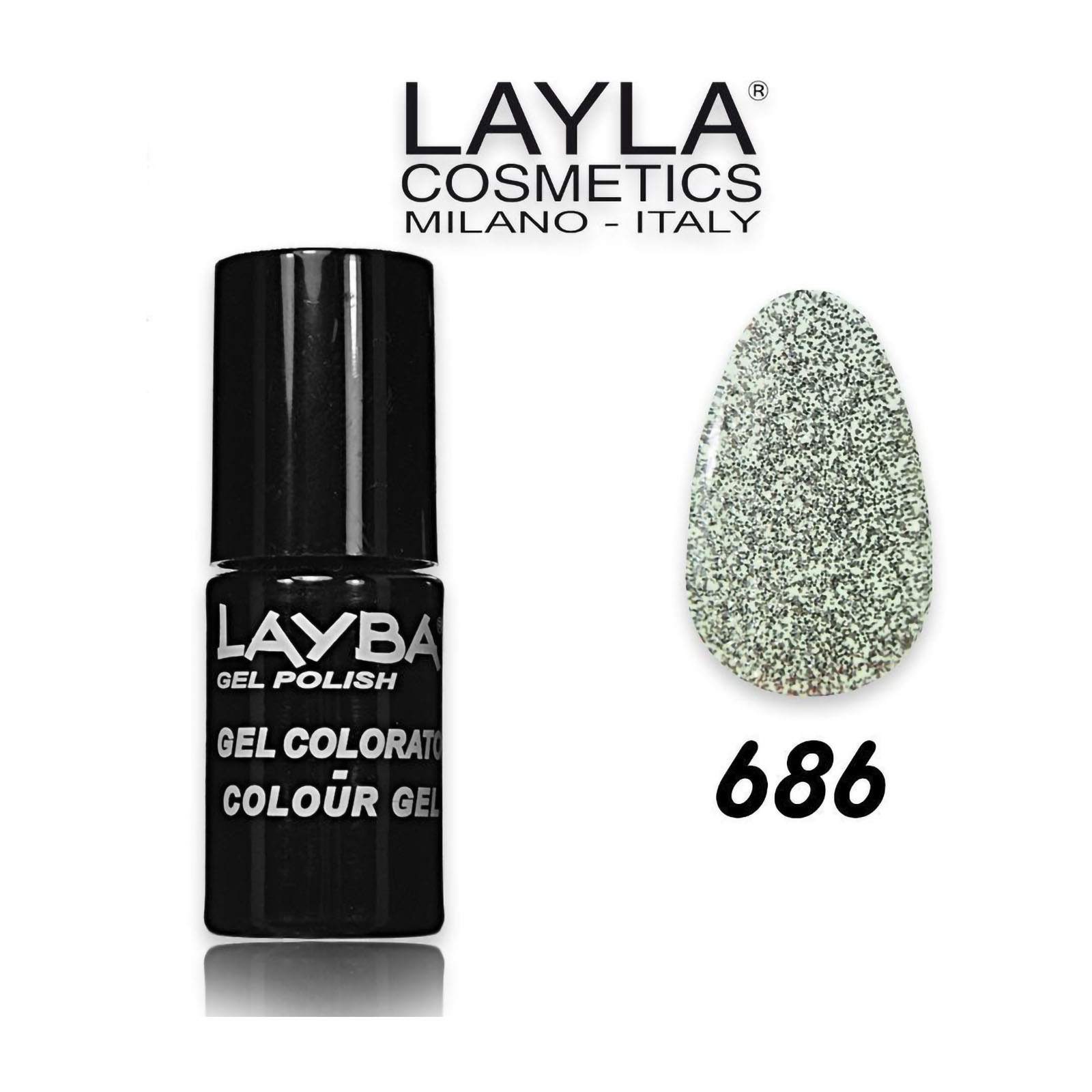 Smalto Unghie Semipermanente Layba smalto semipermanente 686
