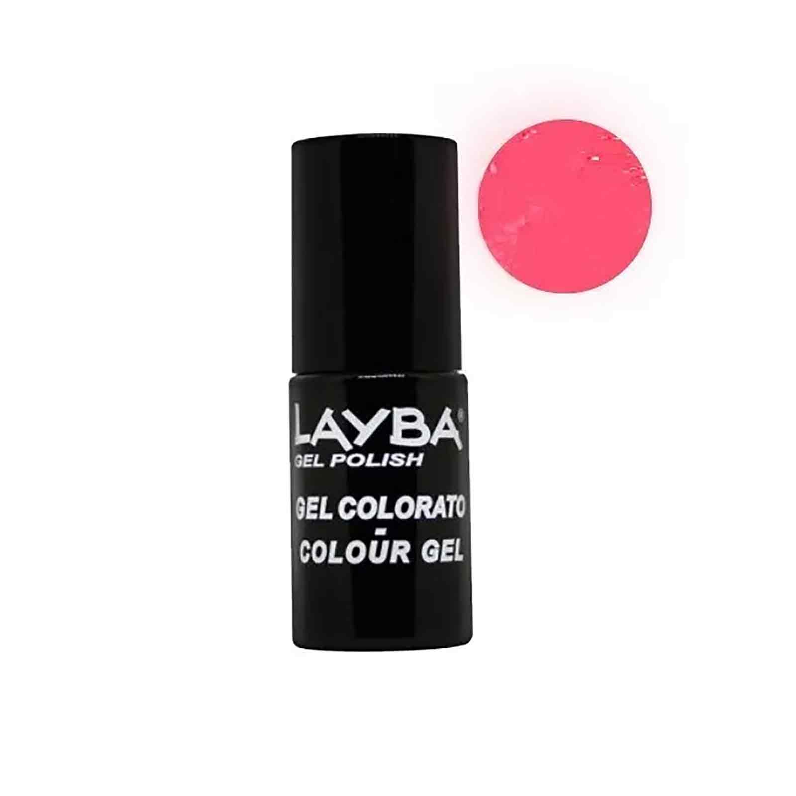 Smalto Unghie Semipermanente Layba gel polish n.750 c/pink fluo