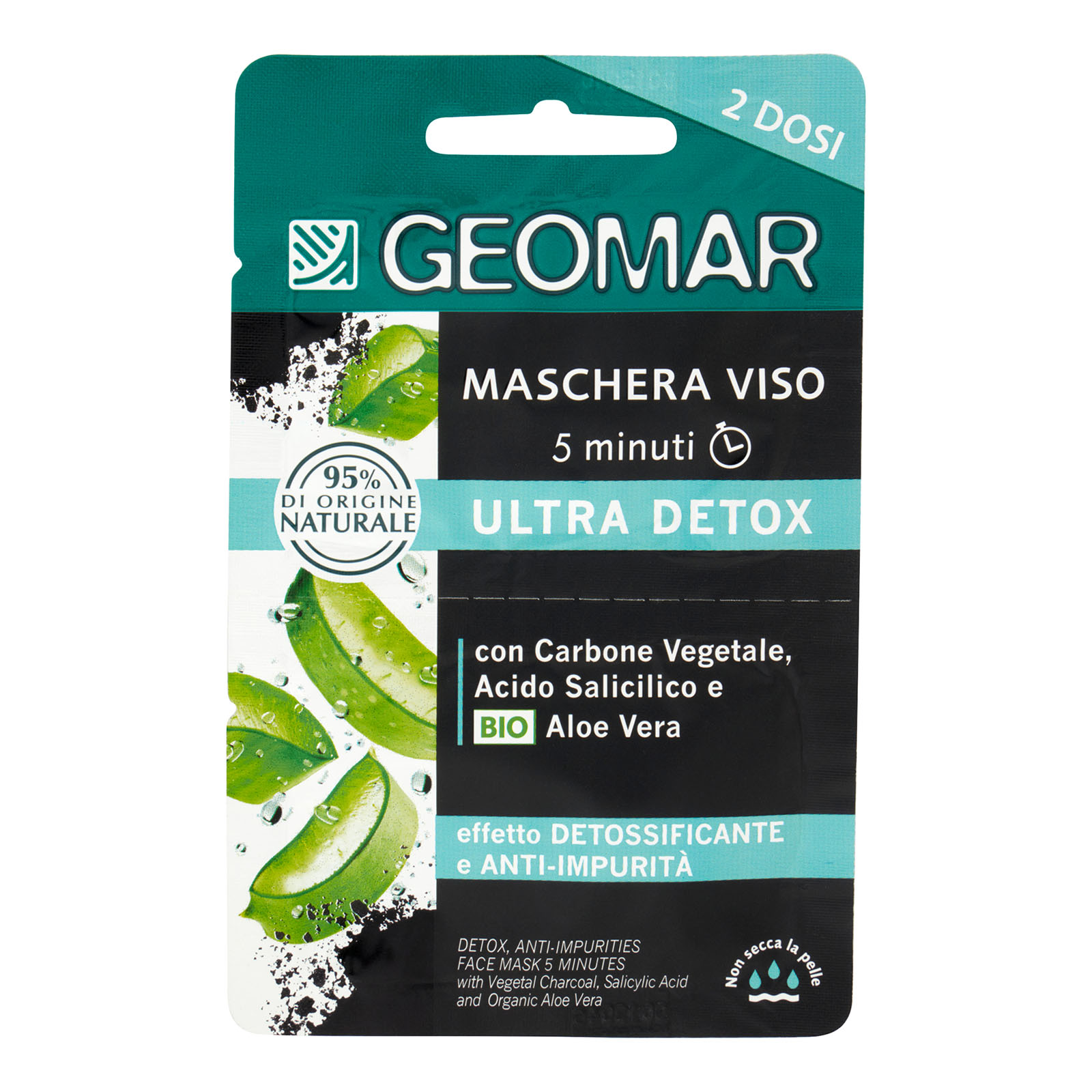 Maschera Viso 5 Minuti Ultra Detox 2x7,5 Ml 15 ml
