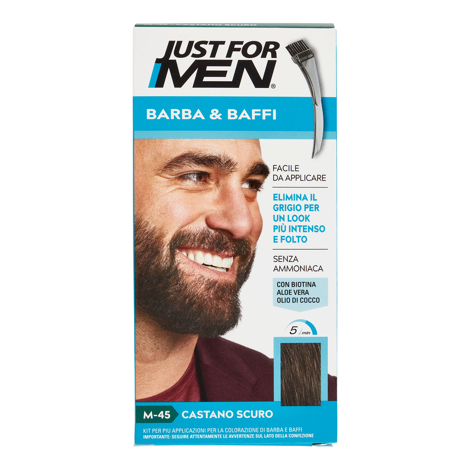 Gel Colorante Per Barba E Baffi 45 Castano Scuro