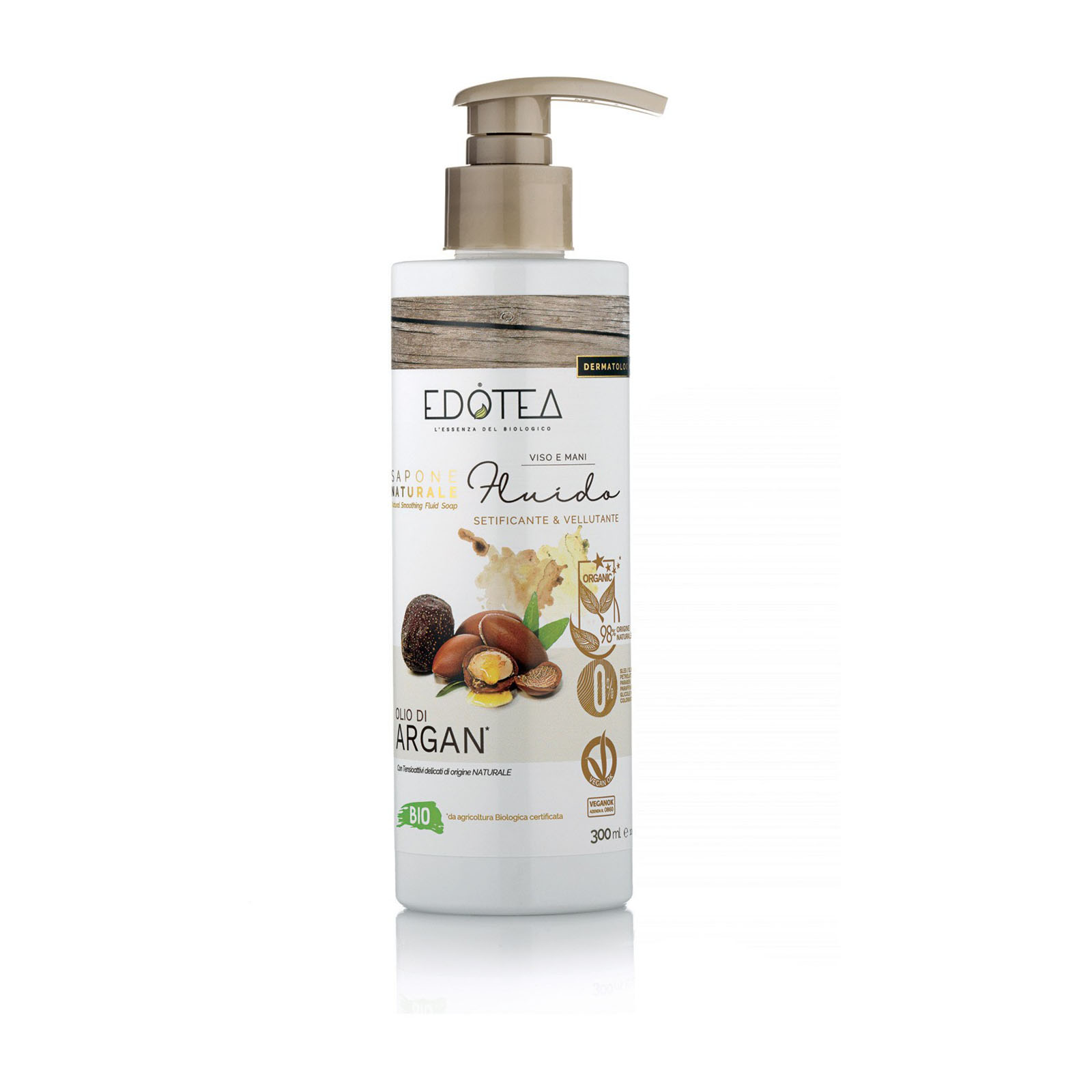 Edotea Sapone Naturale Fluido Olio Di Argan 300 ml