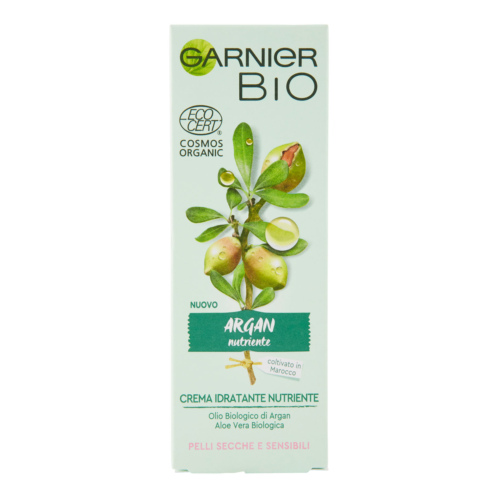 Bio Crema Idratante All'argan Con Aloe Vera Biologica E Acido Ialuronico 50 ml