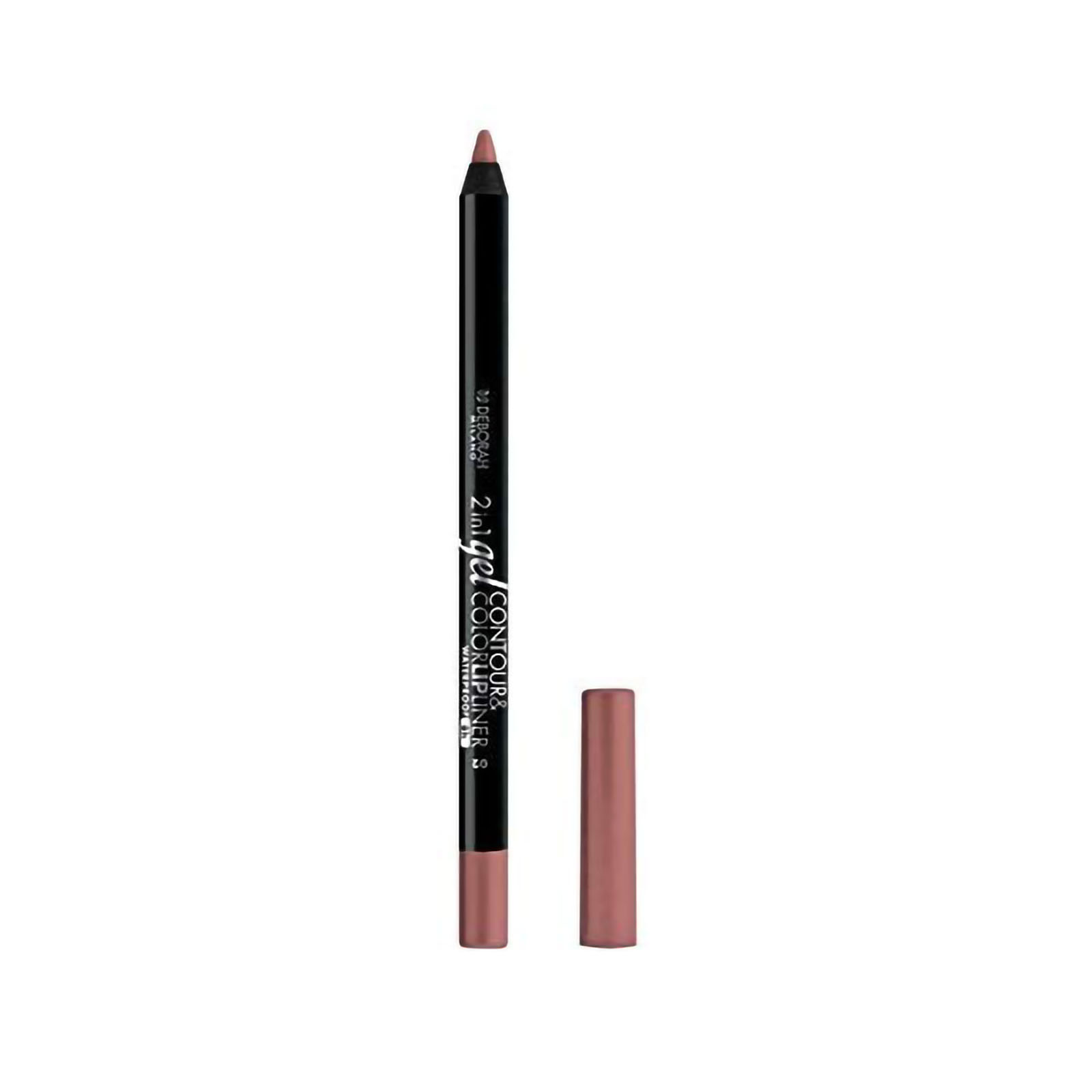 Deborah 2in1 Gel Contour & Color Lipliner Matita labbra 2in1 gel wp 02