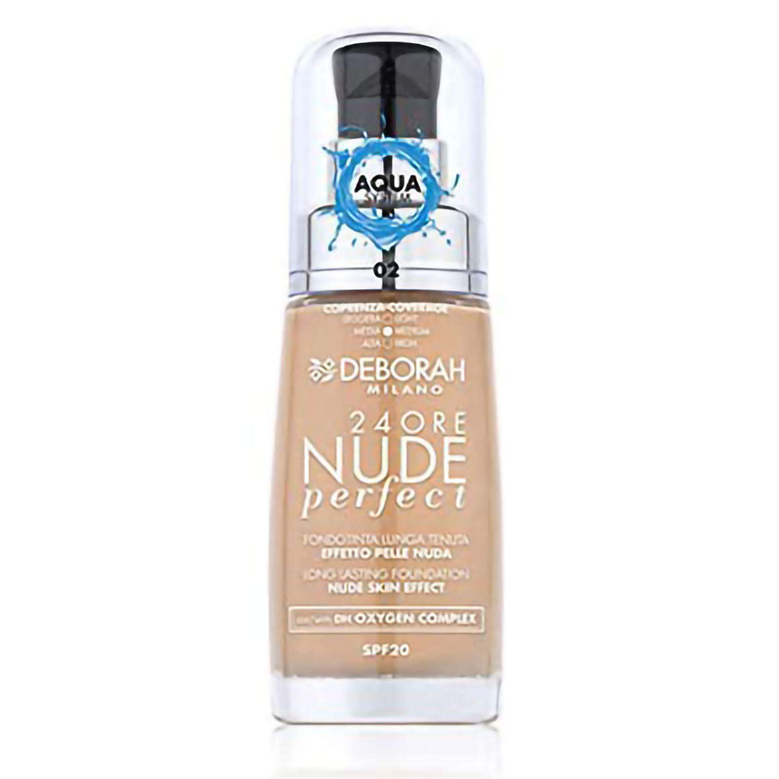 Deborah Fondotinta 24ore Perfect Nude Aqua system 02 7570