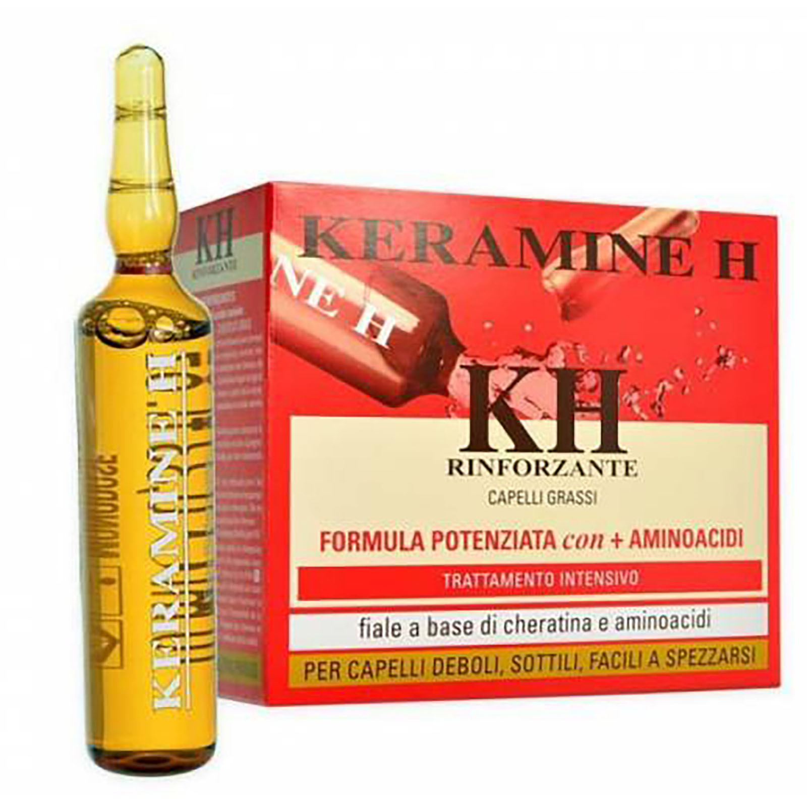 Fiale Rossa Rinvigorenti Per Capelli Grassi