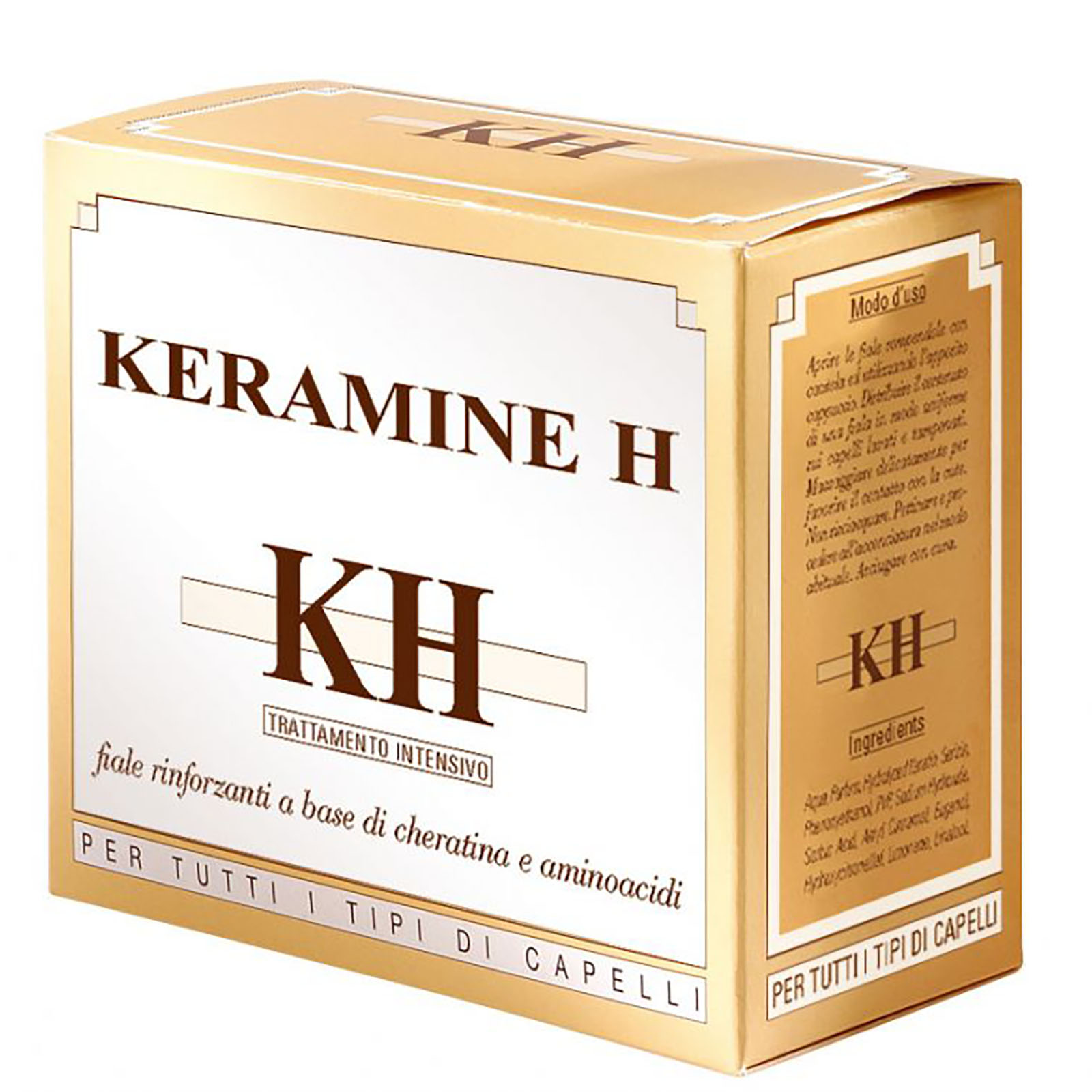 Fiale Rinforzanti A Base Di Cheratina E Aminoacidi Per Tutti I Tipi Capelli Bianca