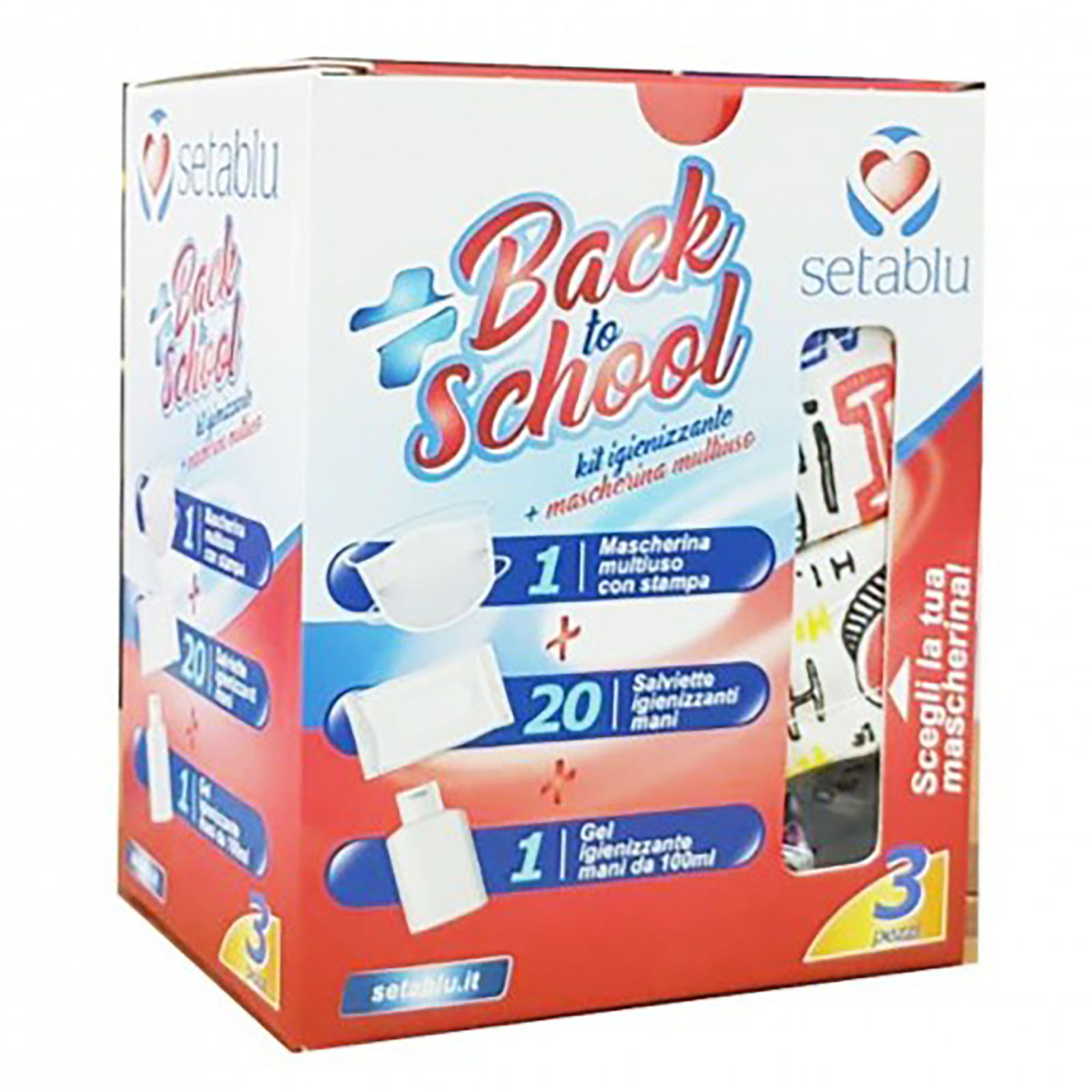 Setablu Kit Igienizzante + Mascherina Multiuso