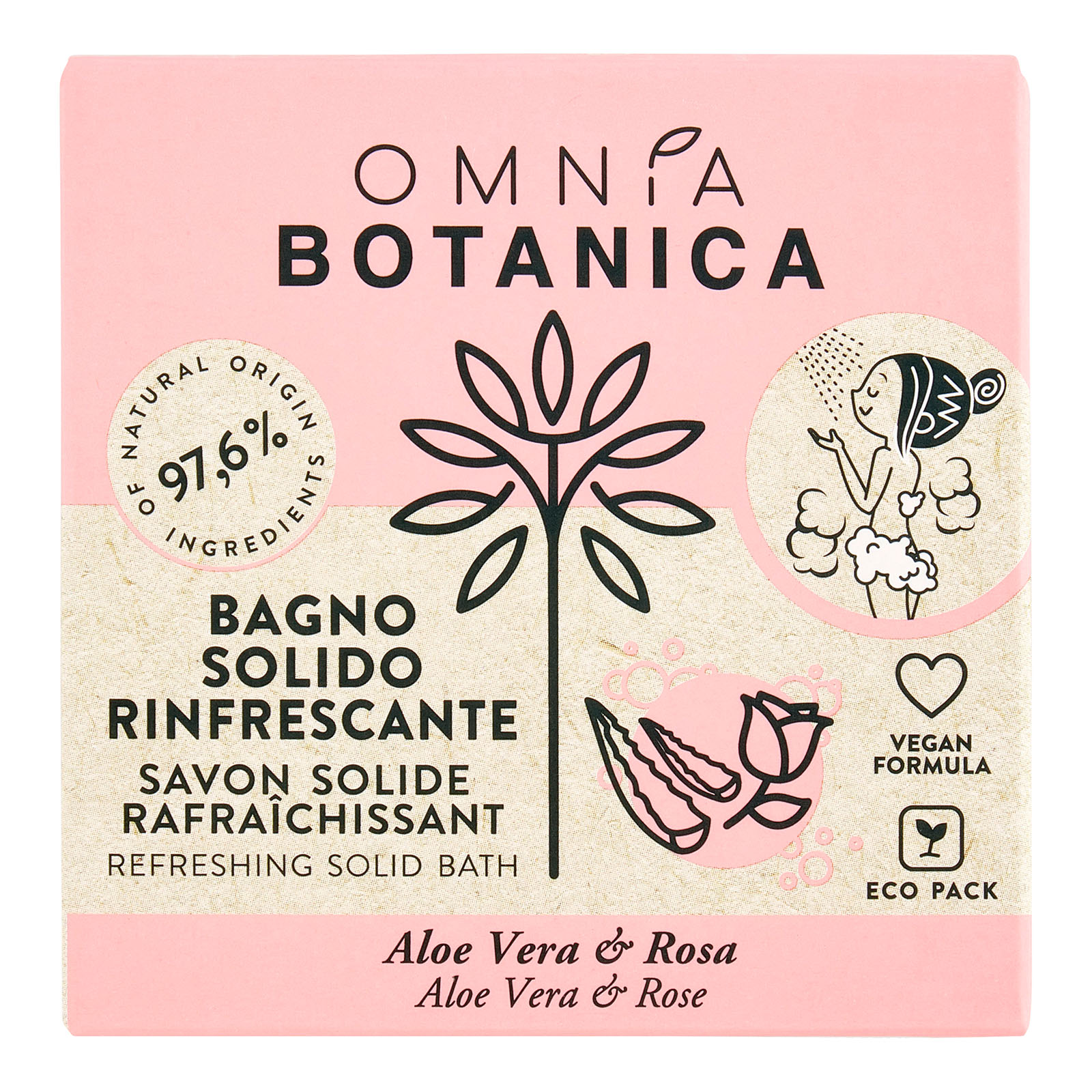 Bagno Solido Rinfrescante Aloe Vera & Rosa 100 gr