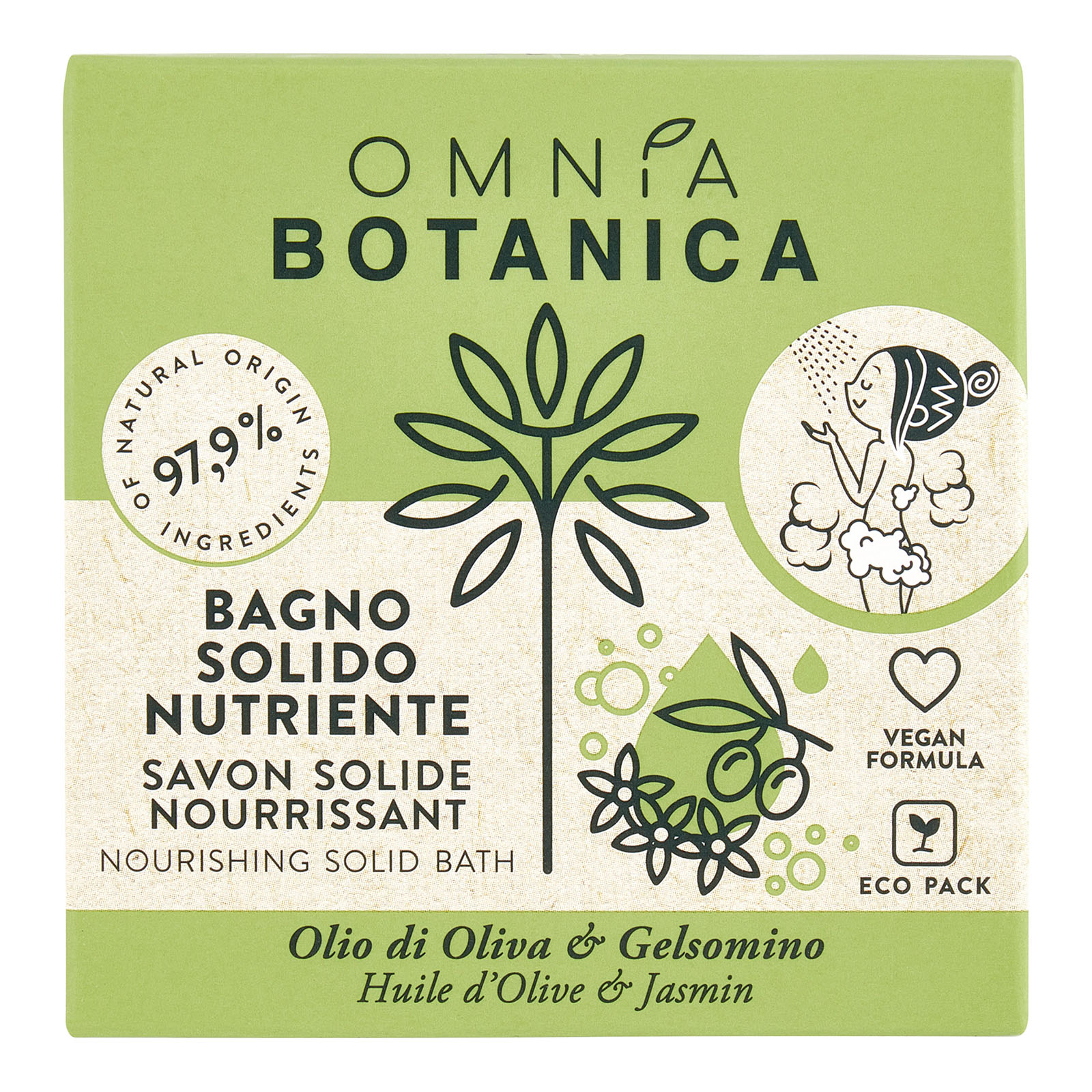 Bagno Solido Nutriente Olio Di Oliva & Gelsomino 100 gr