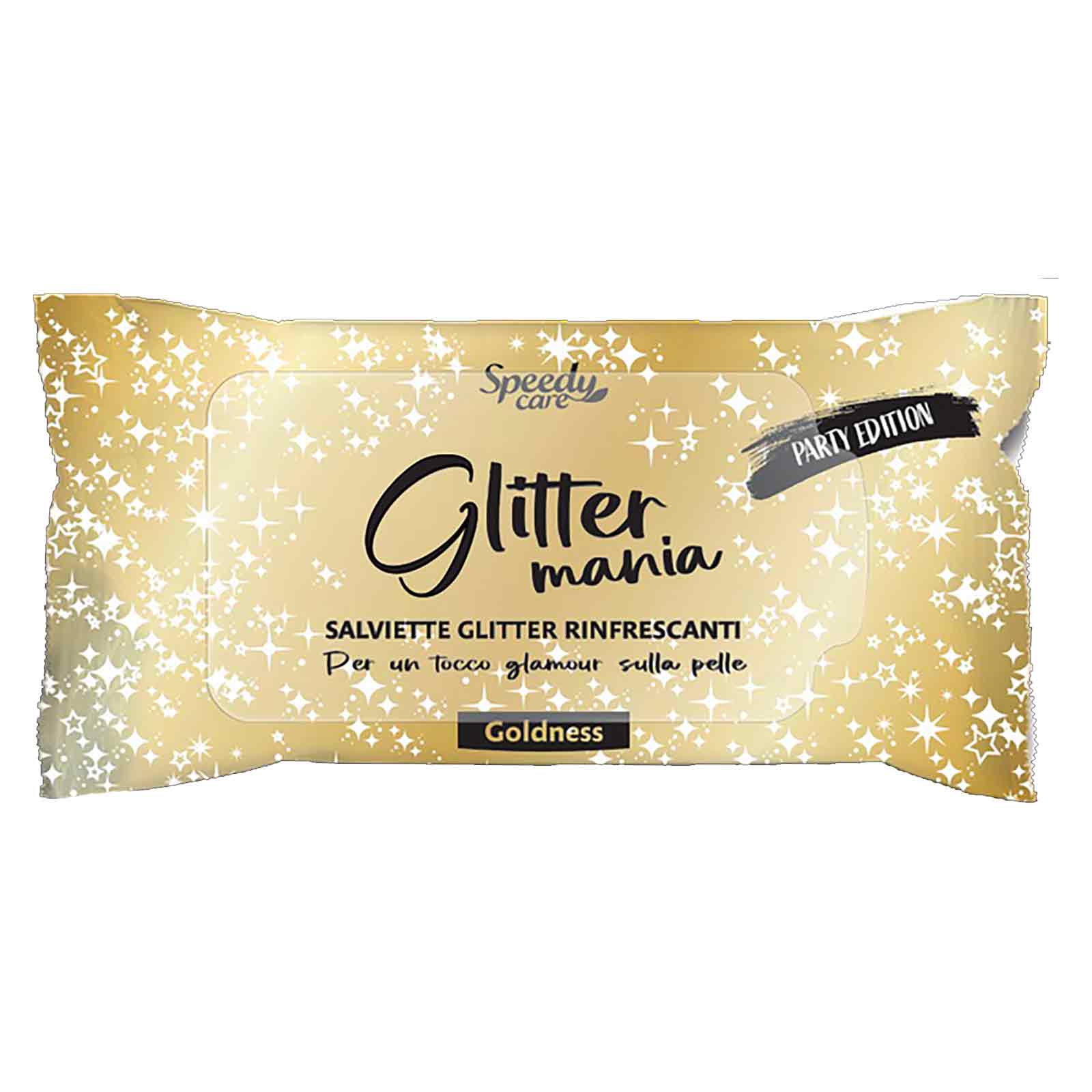 Glittermania Salviette Glitter Rinfrescanti Goldness