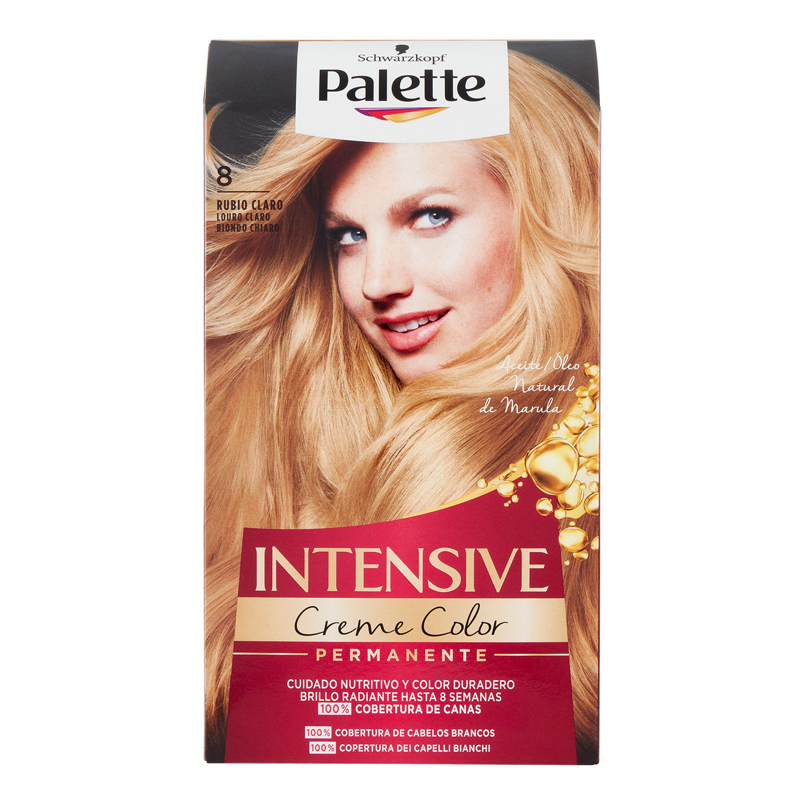 Intensive Creme Color Permanente 8 Biondo Naturale