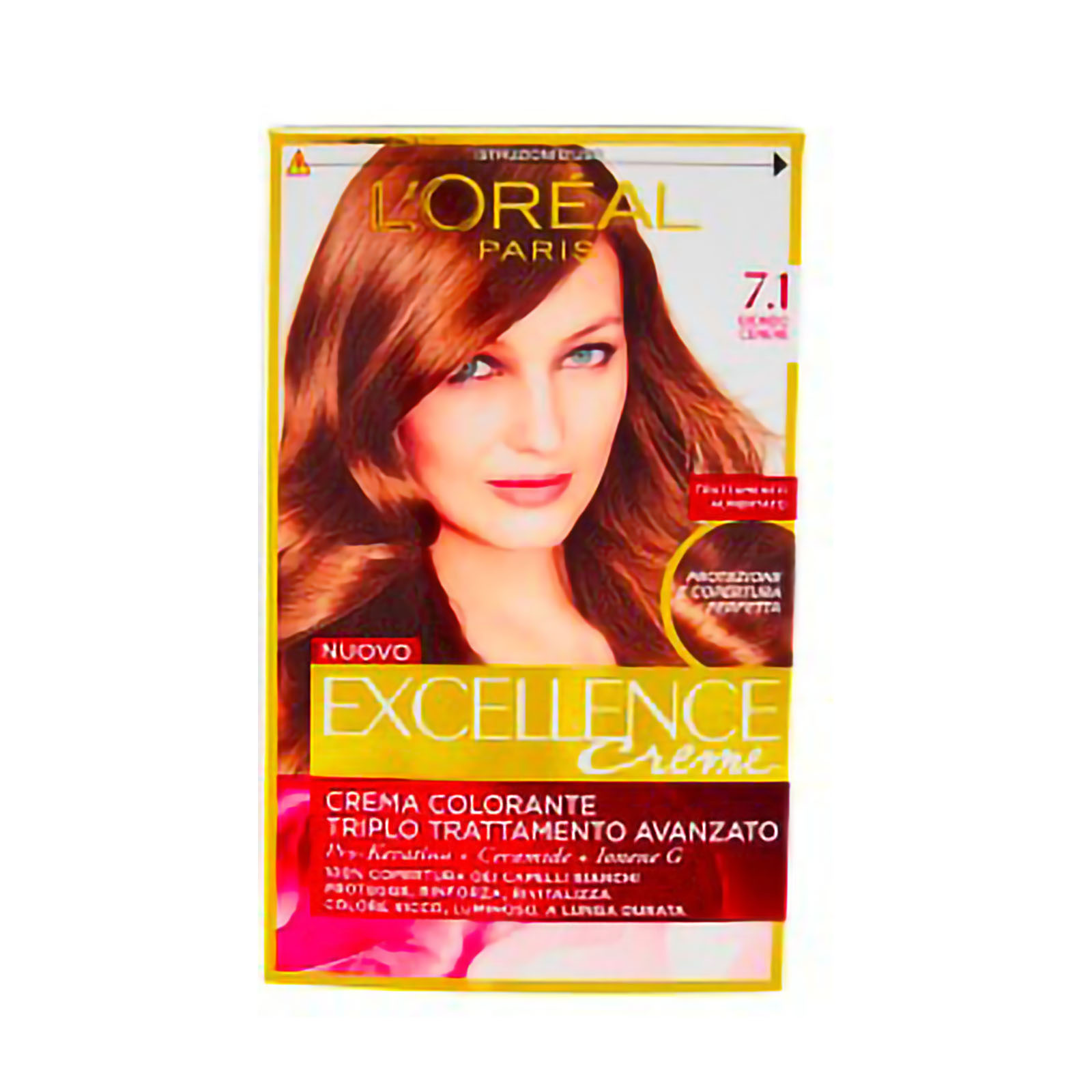 Excellence Creme Crema Colorante 7.1 Biondo Cenere