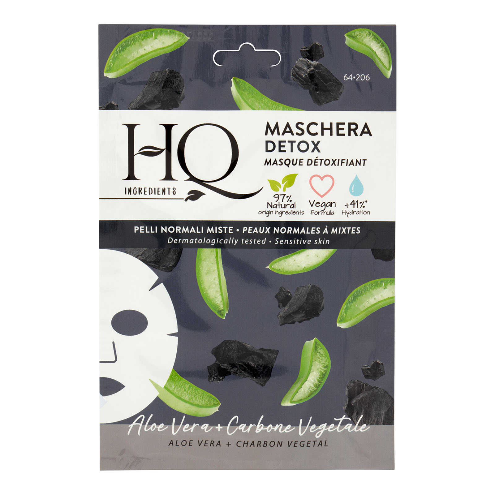 Hq Maschera In Tessuto Detox 12 ml