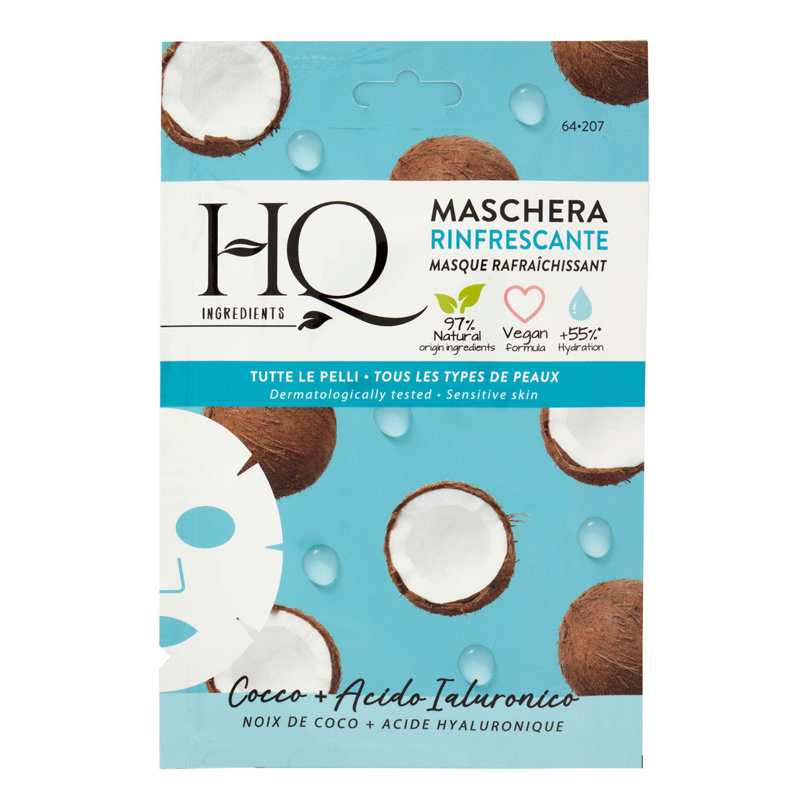 Hq Ingredients Maschera Rinfrescante 12 ml