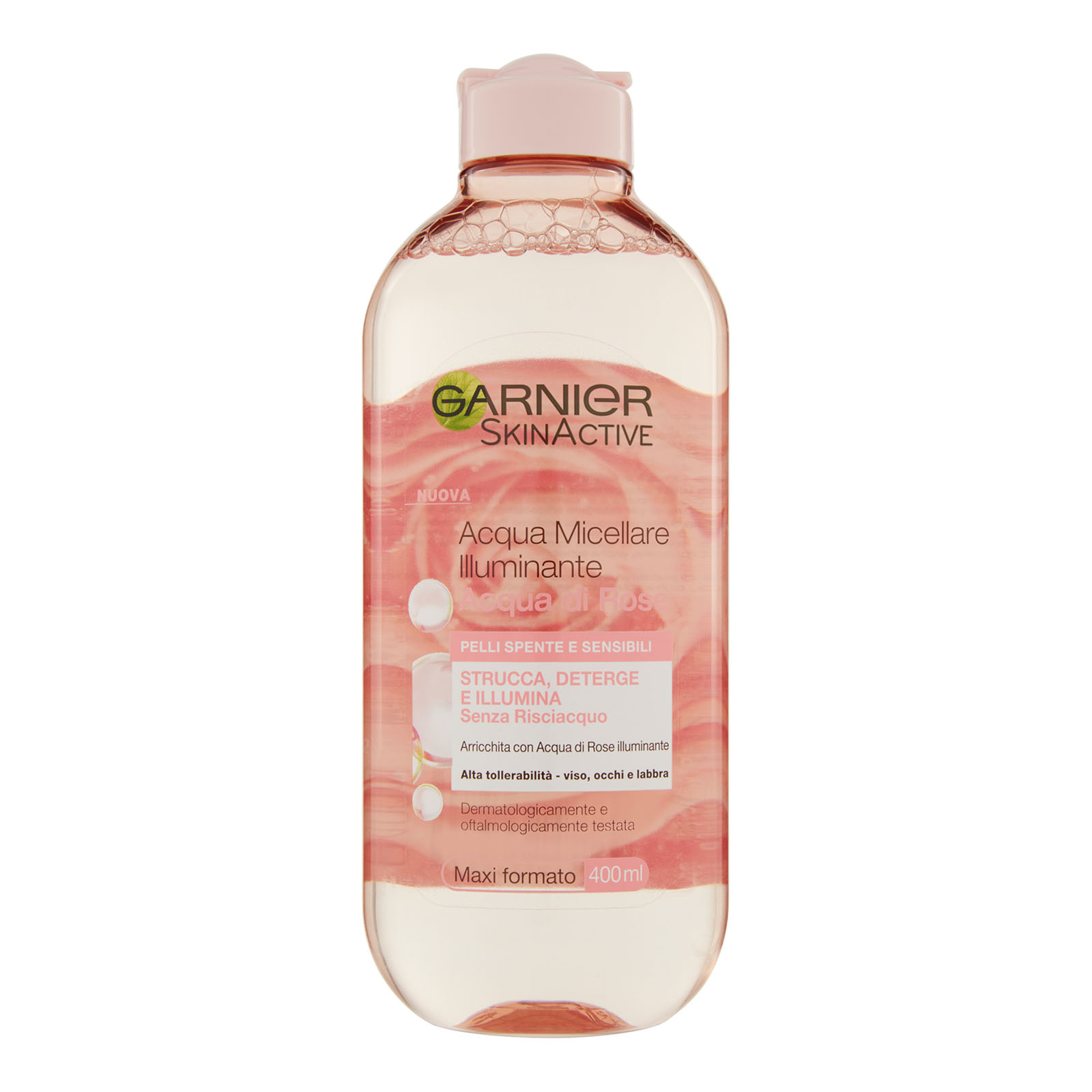 Acqua Micellare Illuminante Acqua Di Rose Micellare, Per Pelli Spente E Sensibili 400 ml