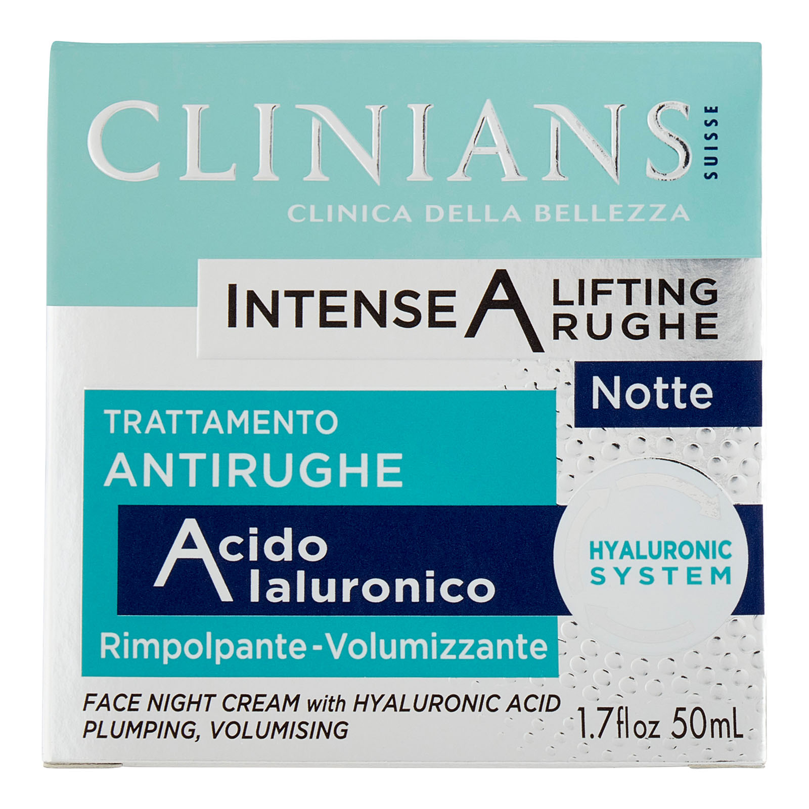 Intense A Lifting Rughe Notte Trattamento Antirughe Acido Ialuronico 50 ml