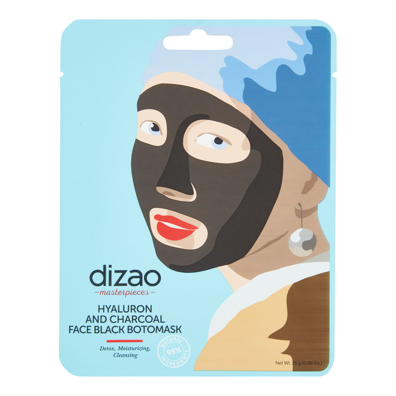 Hyaluron And Charcoal Face Black Botomask 25 G