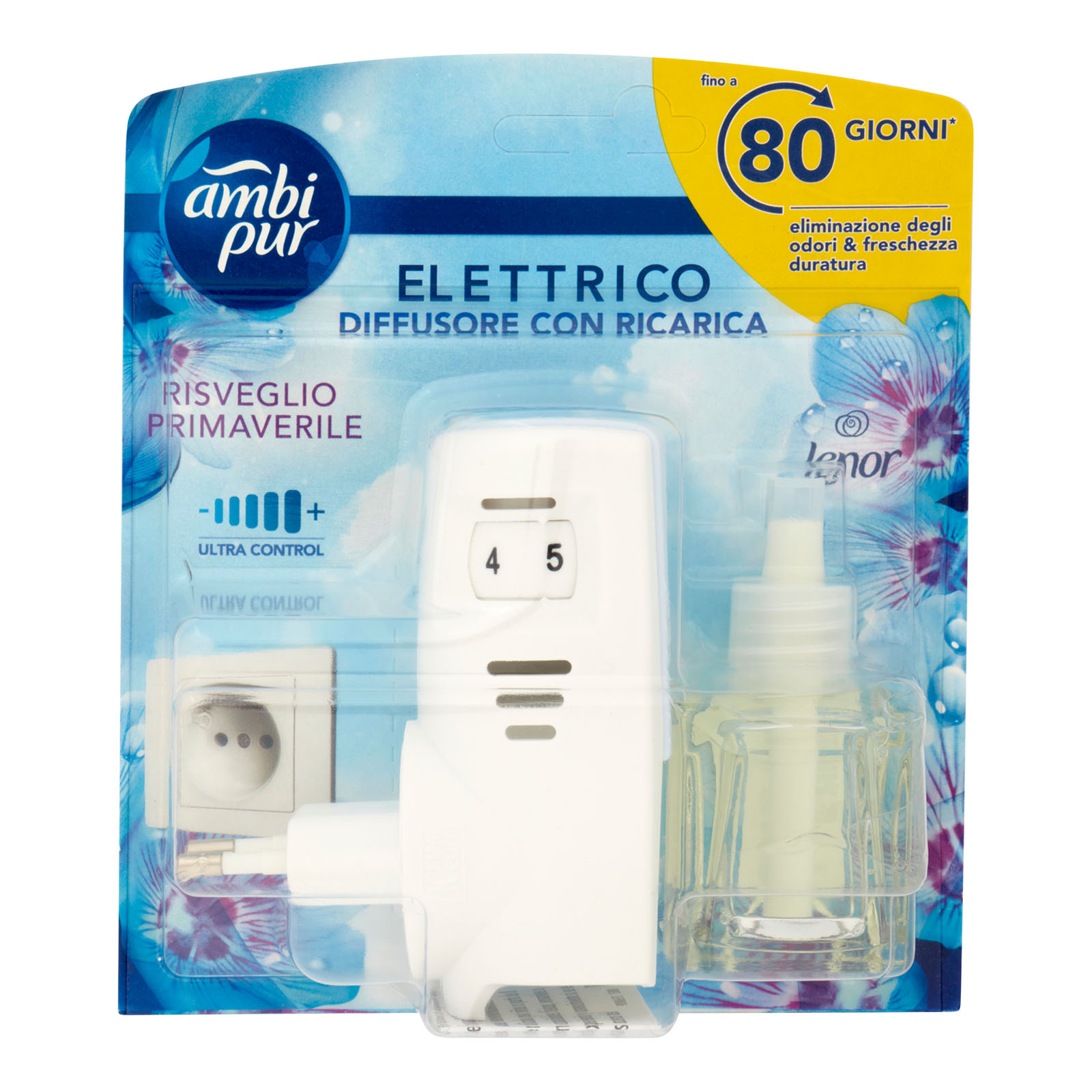 Ambi pur Profumatore Per Ambienti Elettrico Starter Kit, Lenor Risveglio Primaverile, 20 Ml
