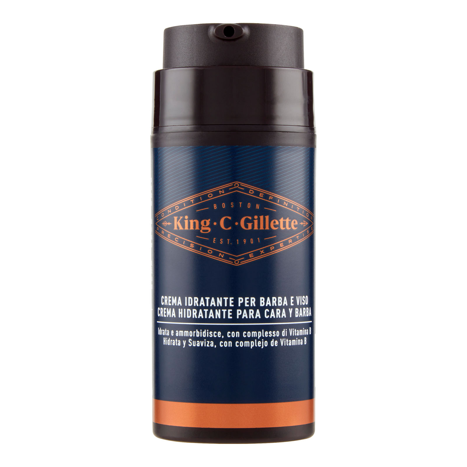 King C Gillette Crema Idratante Per Barba E Viso 100 ml