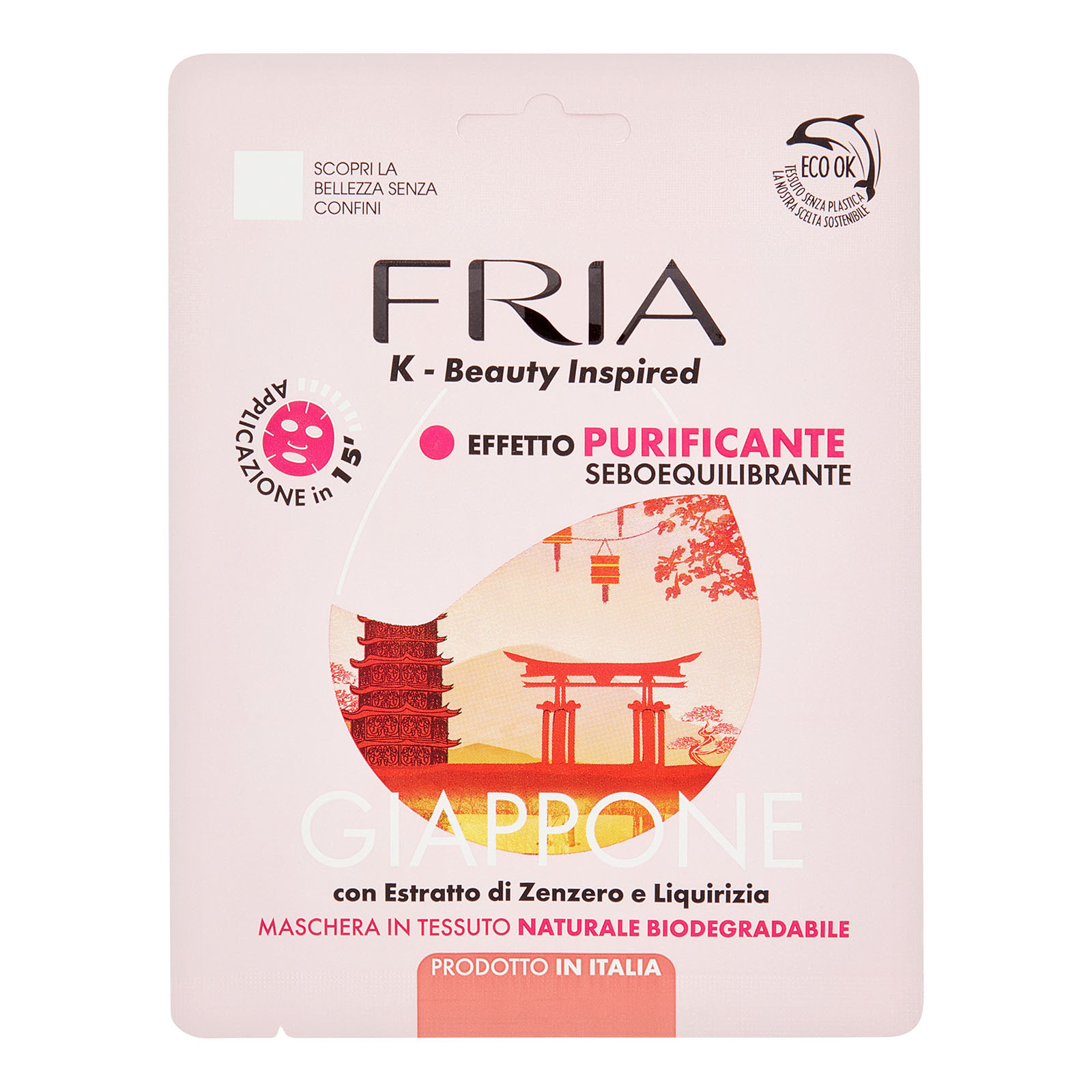 Fria Maschera Viso Monofase Giappone Effetto Purificante Seboequilibrante
