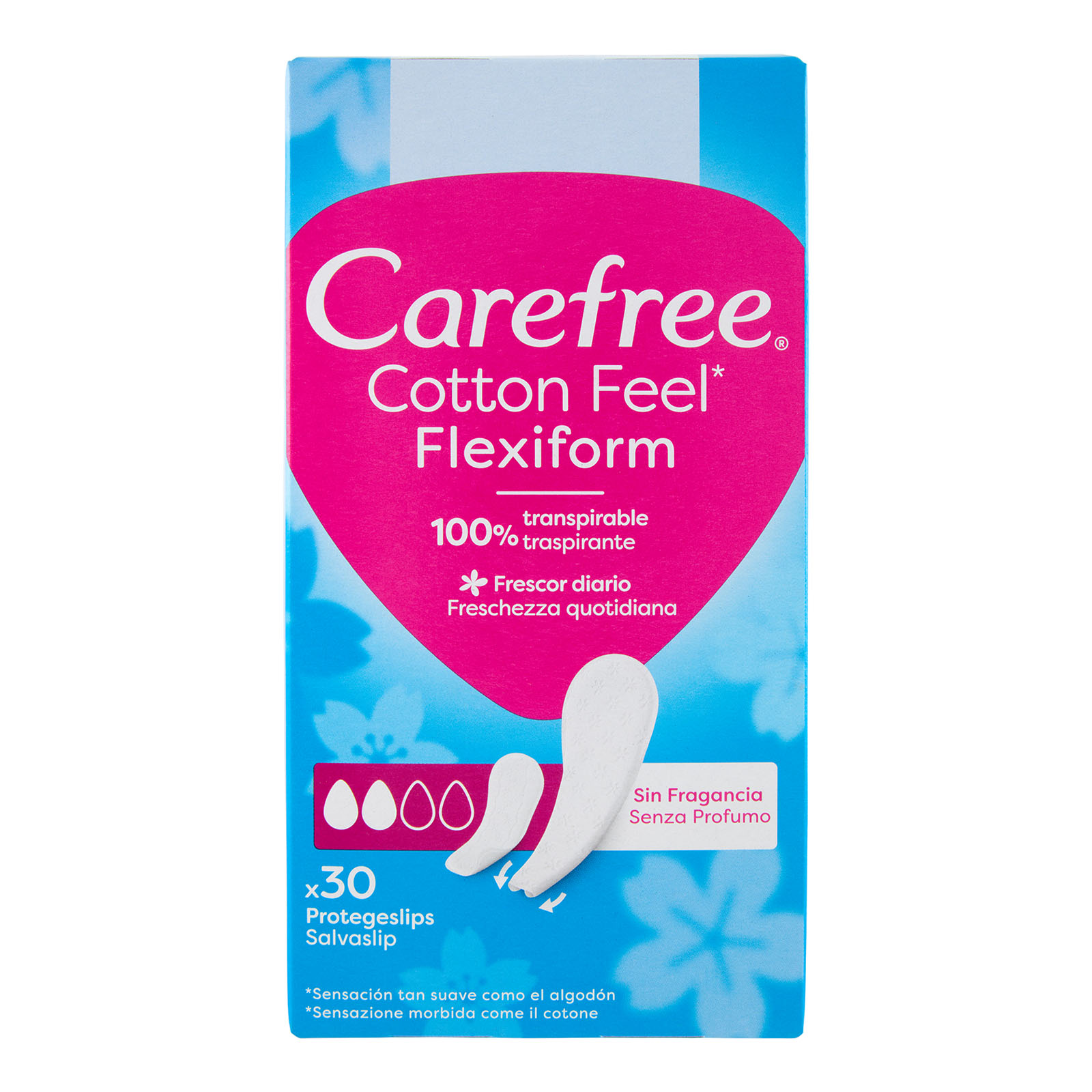 Cotton Feel* Flexiform Senza Profumo Salvaslip 30 Pz