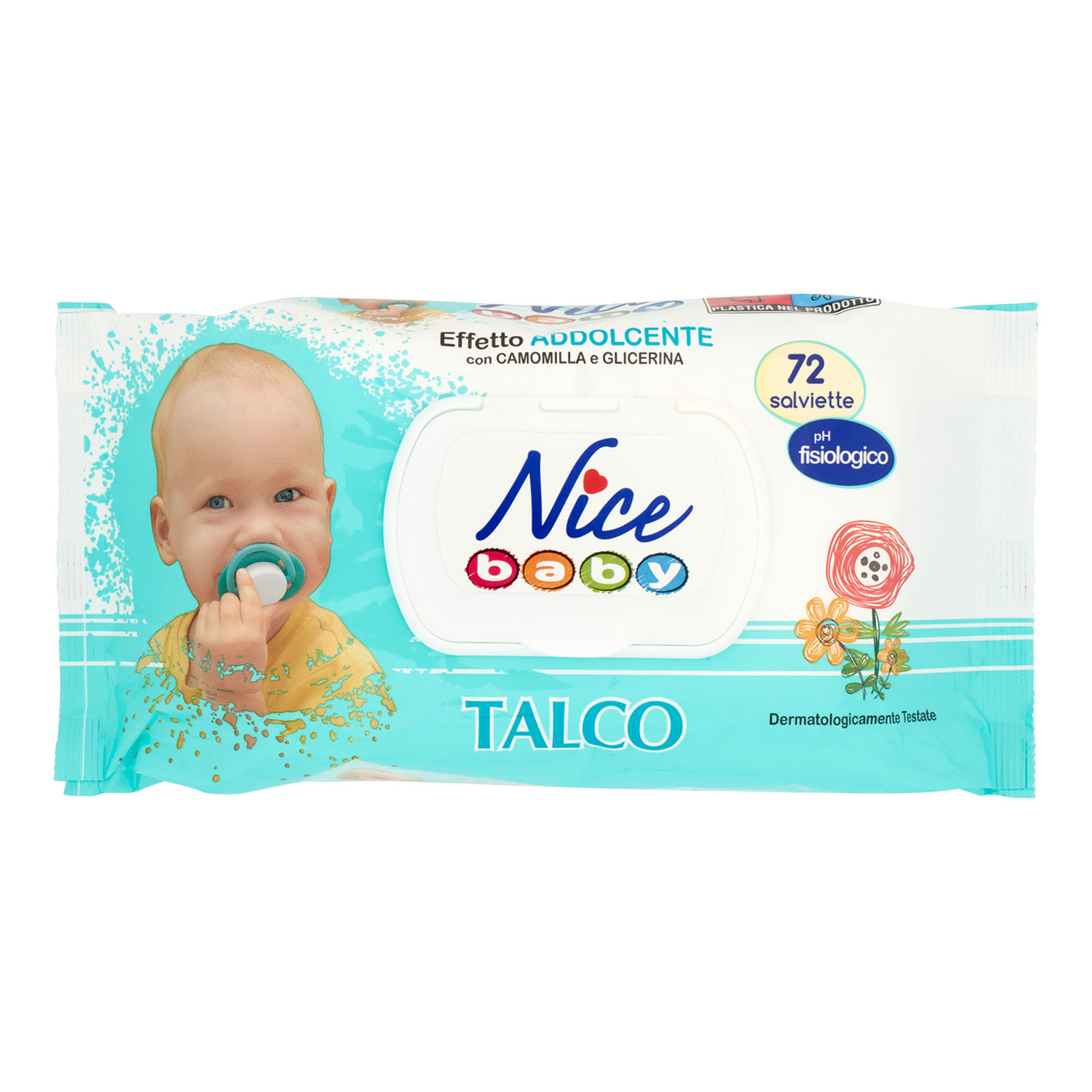 Baby Salviette Talco 72 Pz