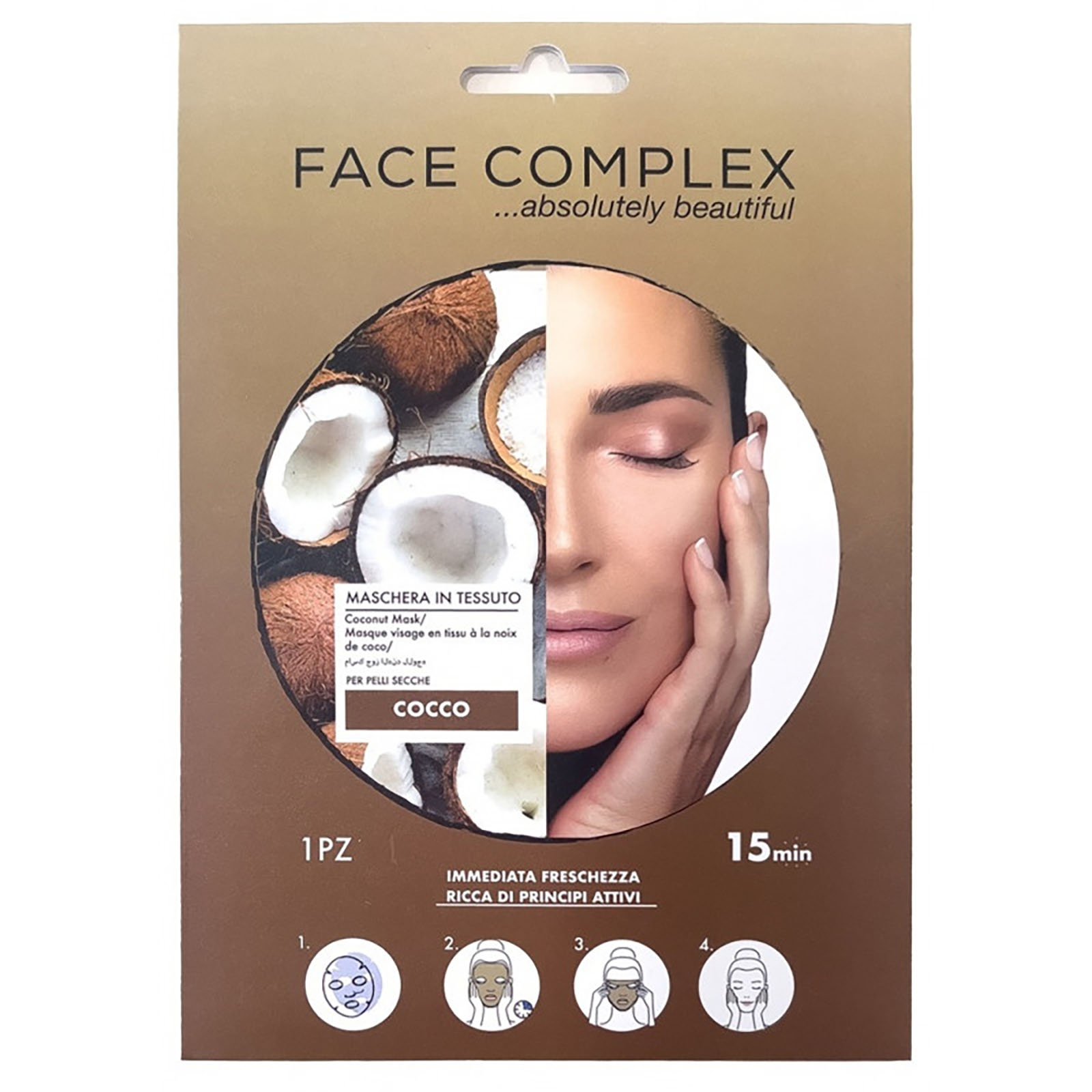 Maschera In Tessuto Cocco 1 Pz