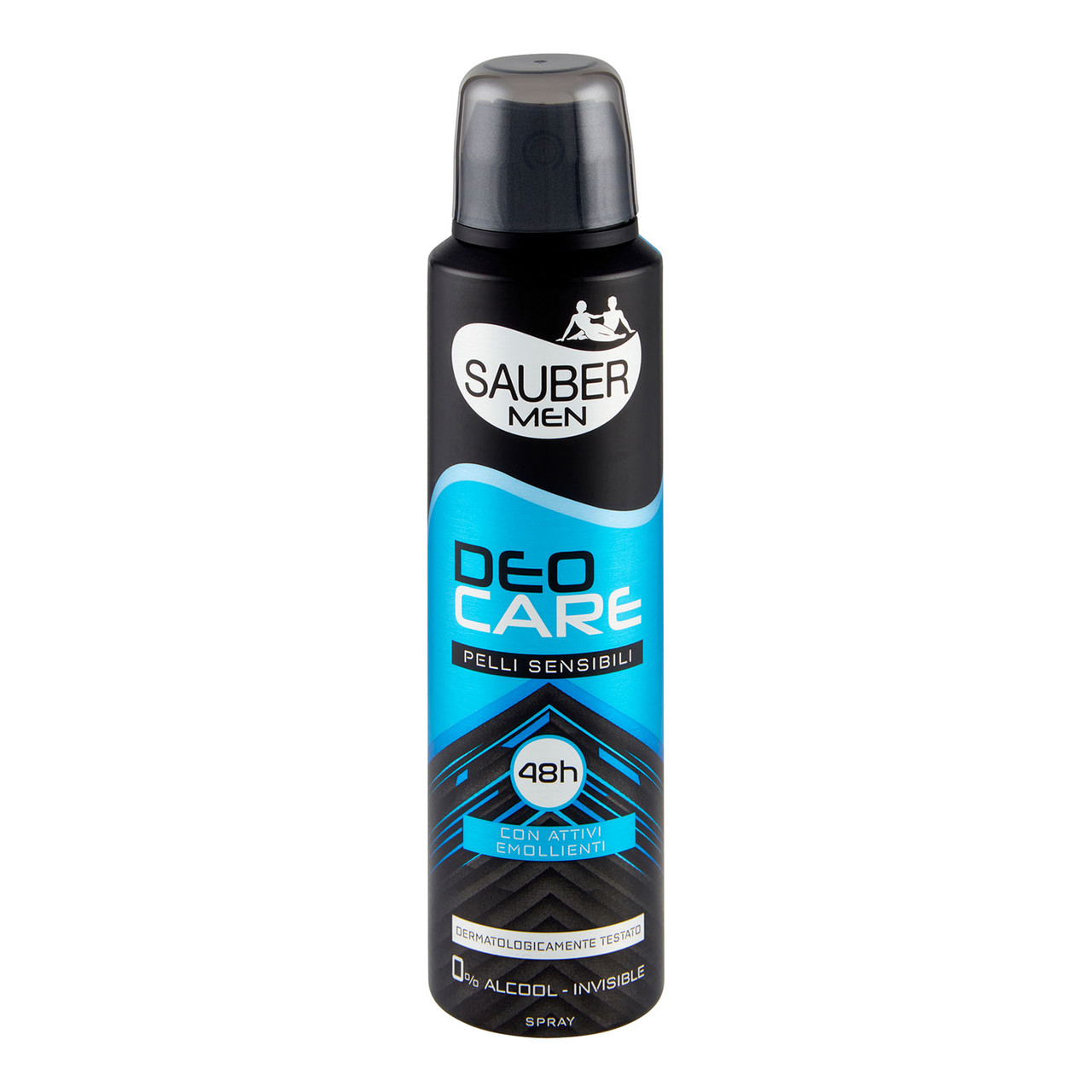 Sauber Deocare Men Deo Spray Für Empfindliche Haut – 150 Ml, Dermatologisch Getestet, Bis Zu 48h Schutz