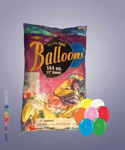 Bag of Assorted Balloons (Standard Colors)