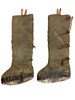 WW1 Imperial German Air Service Extreme Cold Weather Sheepskin Lined Flying Fug Boots
