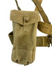 WW2 Canadian P37 Web Belt Basic Pouches and Cross Straps Named C Broad Arrowed