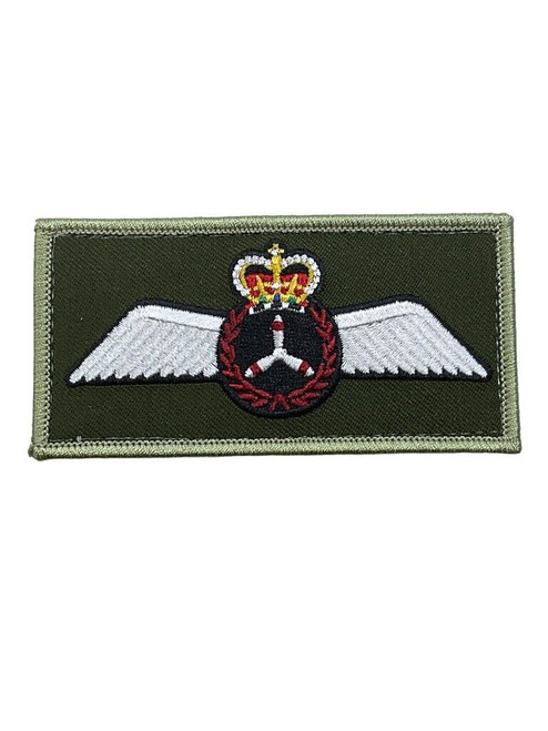 Canadian Forces RCAF Flight Engineer Wings OD Green Crest Patch