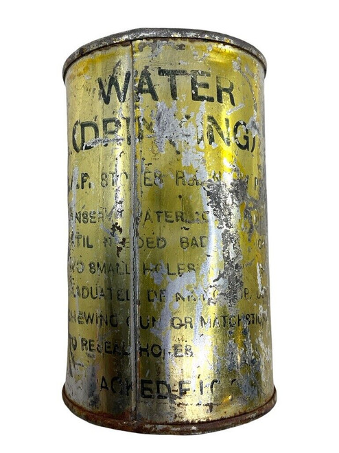WW2 British RAF Water Drinking Tin Escape Evasion Kit EMPTY RARE