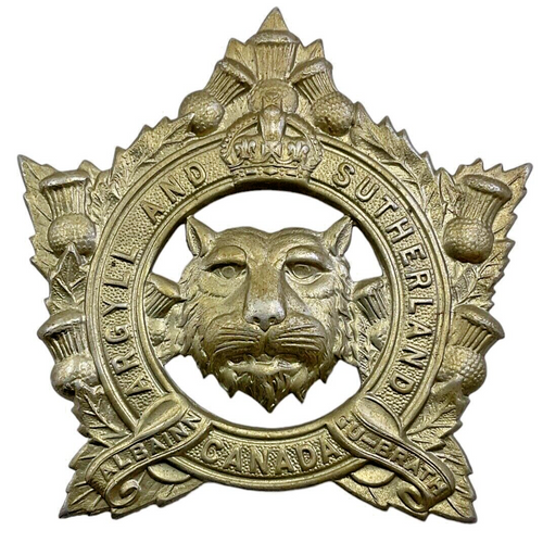 WW2 Canadian Argyll and Sutherland Highlanders Cap Badge