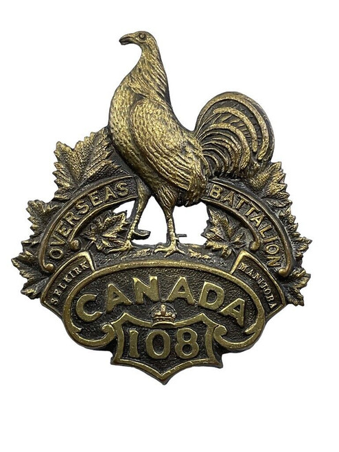 WW1 Canadian CEF 108th Battalion Cap Badge