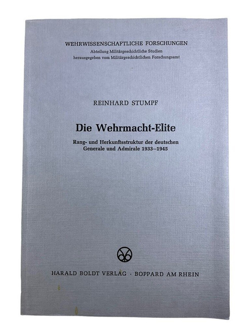 WW2 German Generals Admirals Die Wehrmacht Elite GERMAN TEXT SC Reference Book