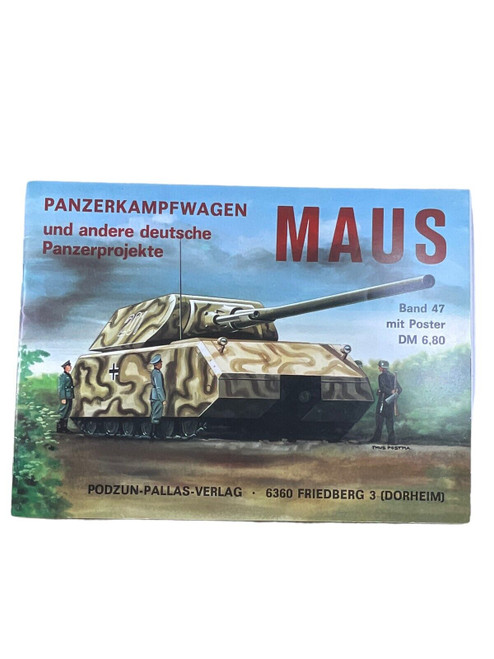 WW2 German Panzerkampfwagen Maus Tank GERMAN TEXT SC Reference Book