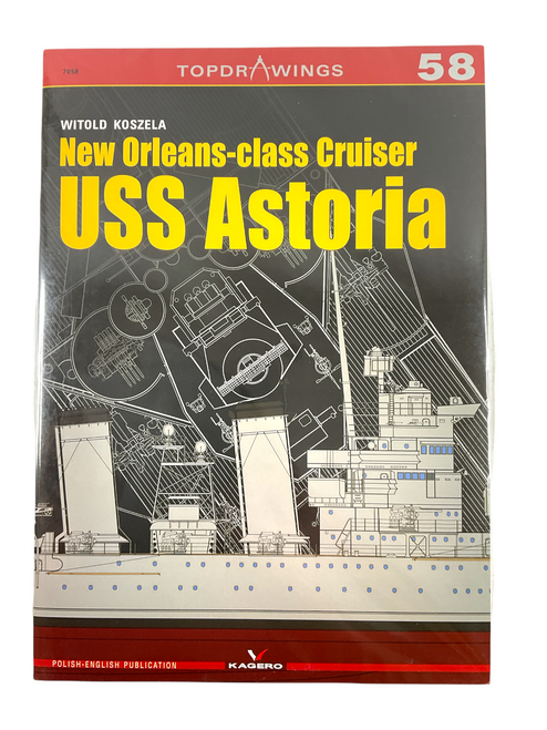 WW2 US New Oeleans Class Cruiser USS Astoria Topdrawings Reference Book