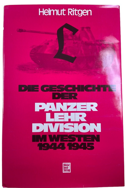 WW2 German History of Panzer Lehr Division GERMAN TEXT Hardcover Reference Book