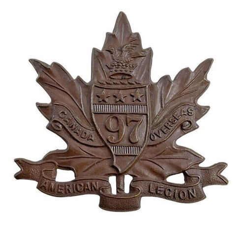 WW1 Canadian CEF 97th Battalion Cap Badge