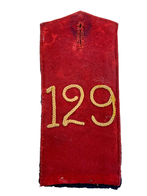 WW1 Imperial German 129th (3rd West Prussian) Infantry Shoulder Board