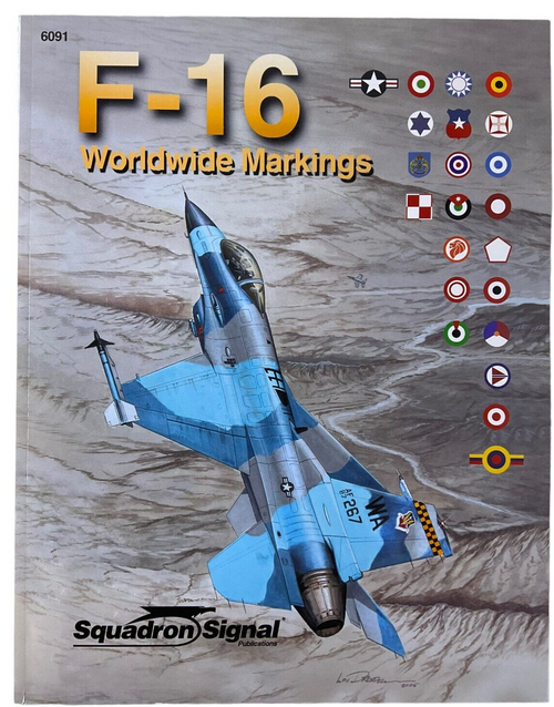 US USAF F16 Worldwide Markings Squadron Signal No 6091 Softcover Reference Book