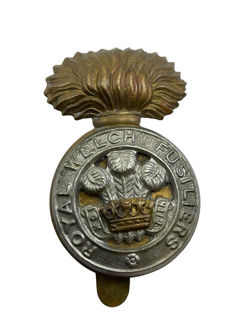 WW2 British Royal Welch Fusiliers Cap Badge
