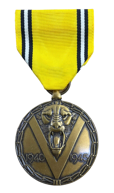 WW2 Belgian Commemorative War Medal 1940-1945 With Ribbon