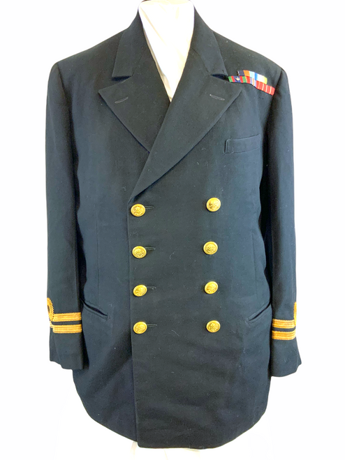 WW2 Canadian RCN Navy Lieutenant Jacket 1945 Dated w/ Postwar Service