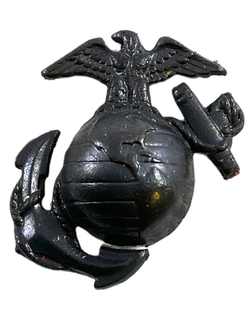 WW2 US USMC Marine Corps Cap Badge Insignia 4