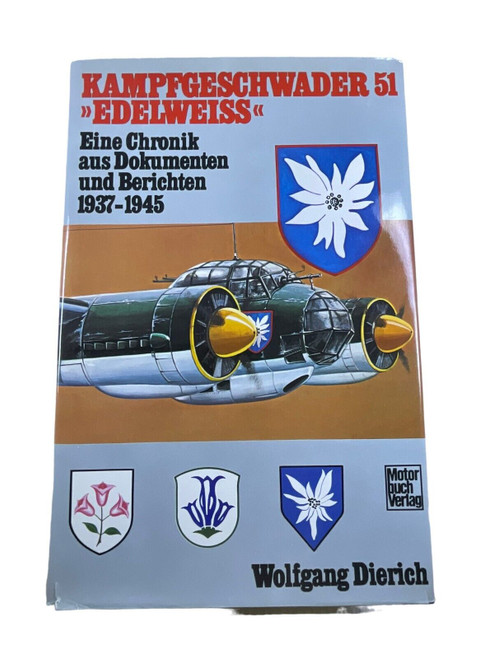 WW2 German Luftwaffe KG51 Edelweiss GERMAN TEXT Hardcover Reference Book