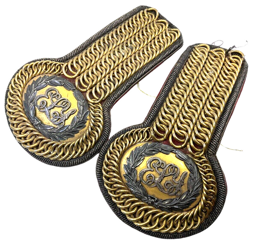 Victorian British East London Yeomanry Officers Shoulder Board Pair